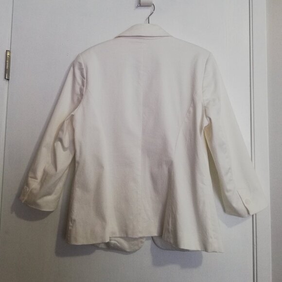 Reitman's  White Cotton Blazer - Large - Picture 8 of 10